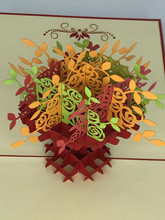 Handmade 3D Kirigami Card

with envelope

Fall Flowers