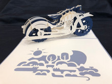 Handmade 3D Kirigami Card

with envelope

Blue Motorcycle
