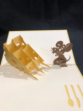 Handmade 3D Kirigami Card

with envelope

Mouse and Cheese