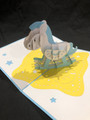 Handmade 3D Kirigami Card

with envelope

Blue Baby Boy Rocking Horse