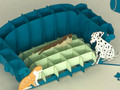 Handmade 3D Kirigami Card

with envelope

Pet Sofa Couch Dog Cat