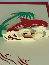 Handmade 3D Kirigami Card

with envelope

Red Dolphin