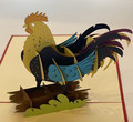 Handmade 3D Kirigami Card

with envelope

Rooster Chicken