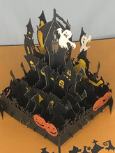 Handmade 3D Kirigami Card

with envelope

Haunted House Halloween