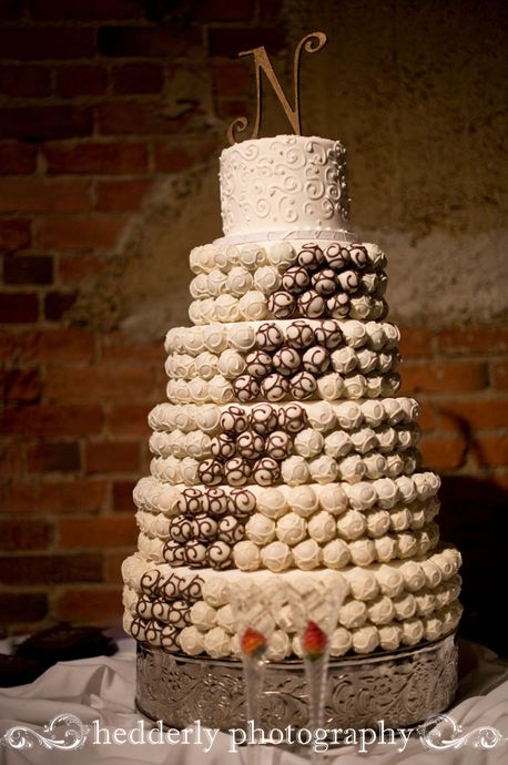 mocha wedding cake