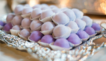 purple wedding platter