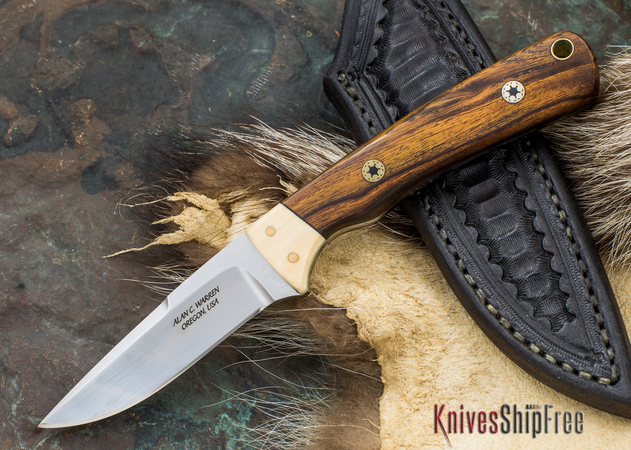 Alan Warren Knives Custom Neck Knife Arizona Desert Ironwood
