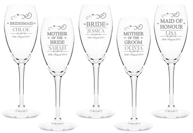 Personalised Wedding Flutes Keepsake Wedding Flutes Jpg