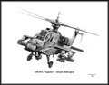 AH-64 "Apache" ~ Attack Helicopter ~ Free Shipping
