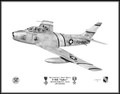 North American F-86E "Sabre" (Capt. "Boots Blesse") ~ Free Shipping