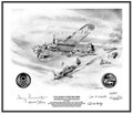 "Collision Over Buchen" by L. Ortega (signed by 4 Crew members) ~ 40% Off ~ Free Shipping