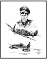Lt. Walter Schuck ~ by L. Ortega (signed by Walter Schuck) ~ 40% Off ~ Free Shipping