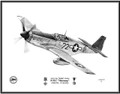 North American P-51C "Mustang" (1st.Lt. Lee 'Buddy' Archer) ~ Free Shipping