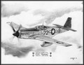 North American P-51C "Mustang" (1st.Lt. Lee 'Buddy' Archer) ~ Free Shipping