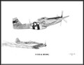 North American P-51D & Messerschmitt Bf109G ~ Free Shipping