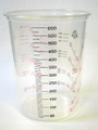 50 600ml Clear Plastic Cup