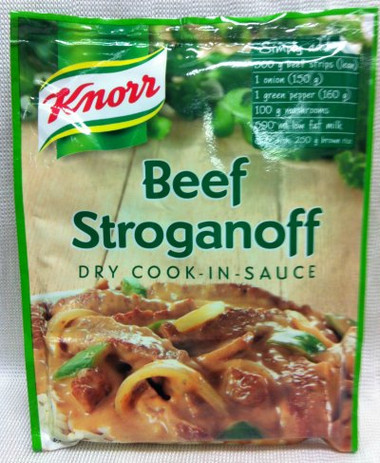knorr cook in sauce beef Stroganoff