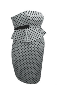 *New* A Pea In The Pod Collection: Donna Morgan Strapless Peplum Maternity Dress (Size Large)