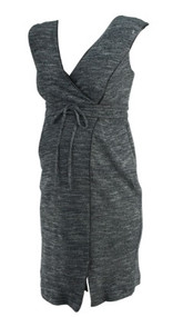 *New* Gray A Pea in the Pod Maternity Sleeveless Belted Maternity Dress (Size Large)