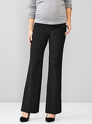 Dark Gray Pattern Gap Maternity Perfect Trouser Career Pants (Like New - 4R)