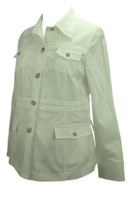*New* White Liz Lange Maternity Long Sleeve Jacket (Size 4)