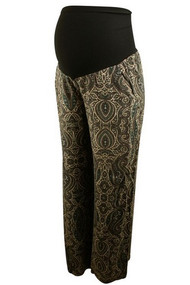 Print Ella Moss for A Pea in the Pod Collection Maternity Ankle Pants (Like New - Size Small)