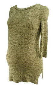 *New* A Pea in a Pod Maternity 3/4 Sleeve Scoop Neck High-low Hem Maternity Sweater (Size X-Small)