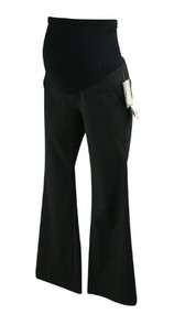 *New* Black Full Belly Panel A Pea in the Pod Maternity Boot Cut Maternity Pants (Size X-Small)