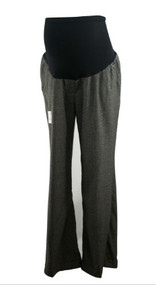 *New* Gray A Pea in the Pod Maternity Full Panel Cuffed Career Pants with Faux Front Pockets (Size Large)