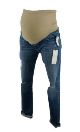 maternity legging distressed capris cuffed adriano goldschmied ankle wash medium