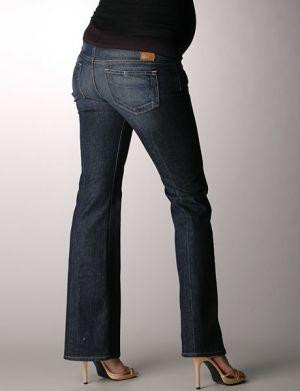 Dark Wash Paige Maternity Paige Denim Maternity Laurel Canyon Maternity Low Rise Bootcut Jeans Gently Used Size 28 Motherhood Closet Maternity Consignment