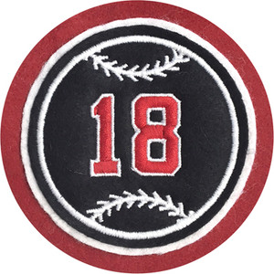 Felt Baseball with Jersey Number