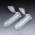 2mL Graduated Microcentrifuge Tubes with Attached Cap, Round Bottom