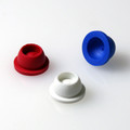 12/13mm Pierceable Santoprene Stoppers, Assorted Colors
