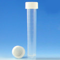 Clear Tube With White Cap