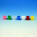 Screw Caps with O-Ring for Sample Tubes, Assorted Colors