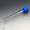 Polystyrene (PS) test tube with attached blue screw cap