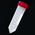 50mL Polypropylene Centrifuge Tube with Attached Red Screw Cap