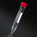 15mL Polystyrene (PS) Centrifuge Tube with Red Screw Cap