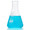 Partly Filled Globe Scientific 300 mL Narrow Mouth Erlenmeyer Flask.