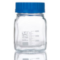 Globe Scientific 500mL Square Media Bottle with Wide Mouth.
