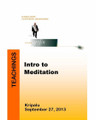 Introduction to Meditation - Kripalu