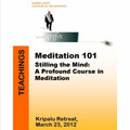 Meditation 101: Stilling the Mind--A Profound Course in Meditation