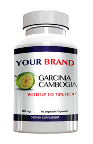 Private Label Supplement Garcinia Cambogia 70% Hydroxycitric Acid (HCA) 60 Count