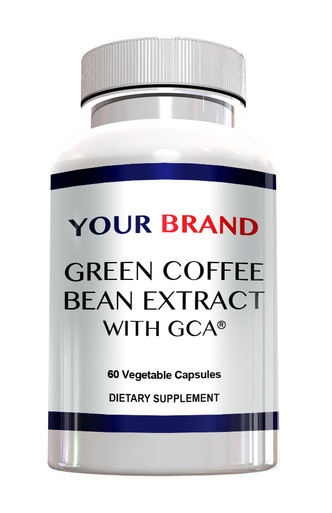 Private label green coffee bean extract with GCA