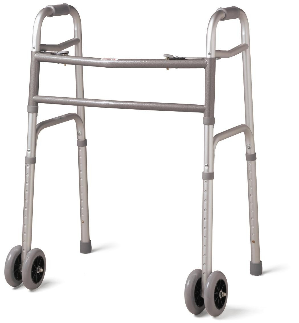 Medline Bariatric Folding Walker W 5 Wheels pin-on-bariatric