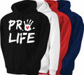 Pro-Life with Handprint Hoodie