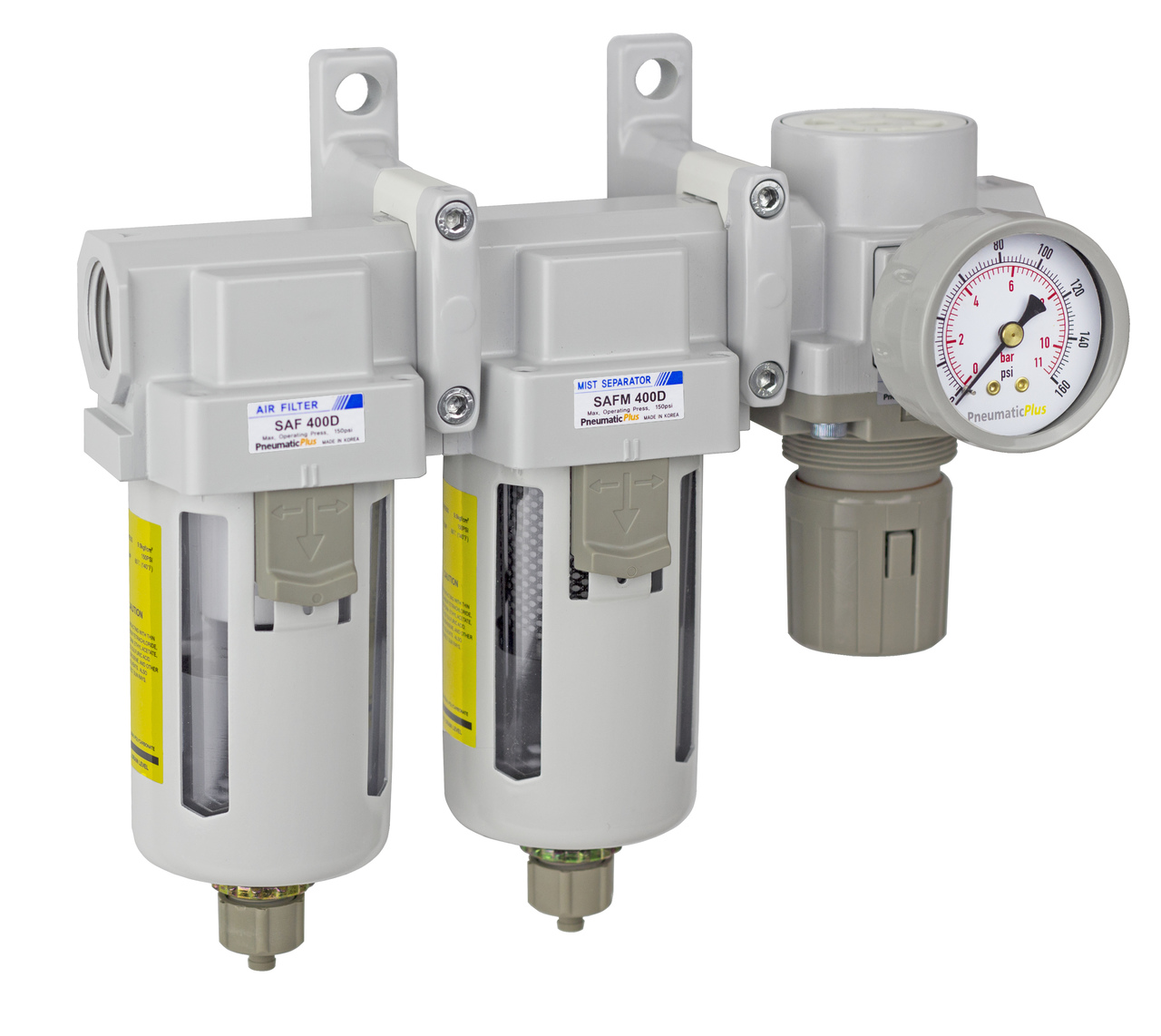 PneumaticPlus Compressed Air Filter Regulator 3/4" NPT SAU420-N06G-MEP R 