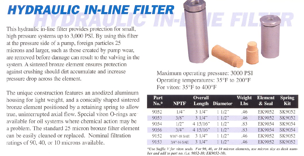 Arrow Sintered Product In-Line Filter 3/8 Model #9053 