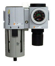 PneumaticPlus Compressed Air Filter Regulator 3/8" NPT SAU3020M-N03G R 